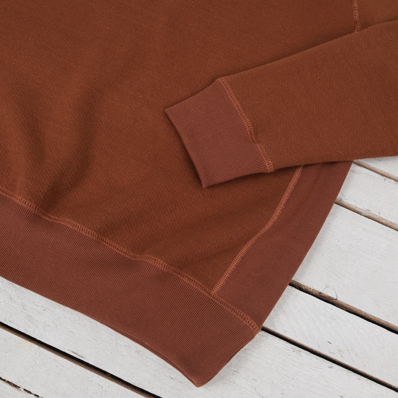 Double Heavyweight Pullover Crewneck Rust