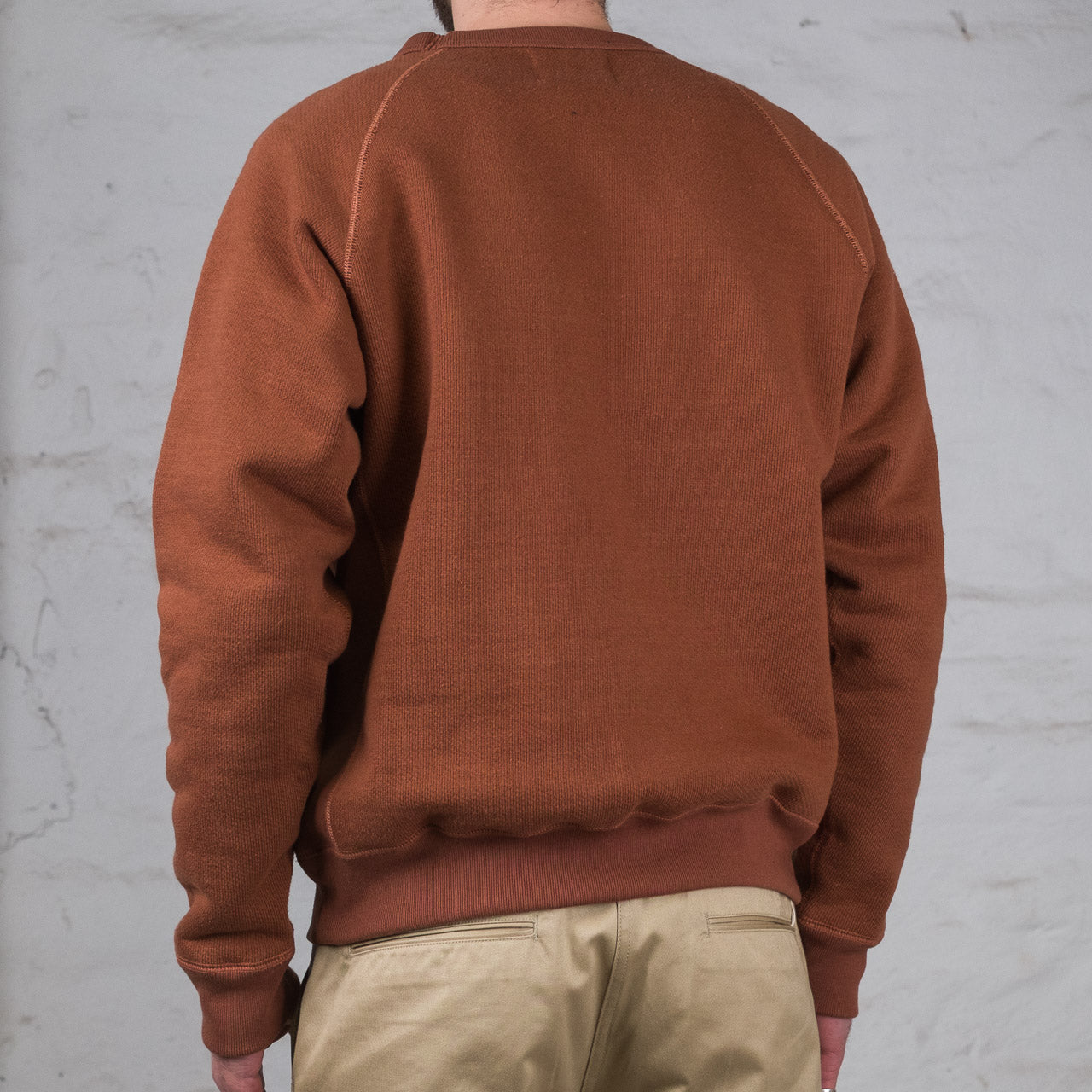 Double Heavyweight Pullover Crewneck Rust