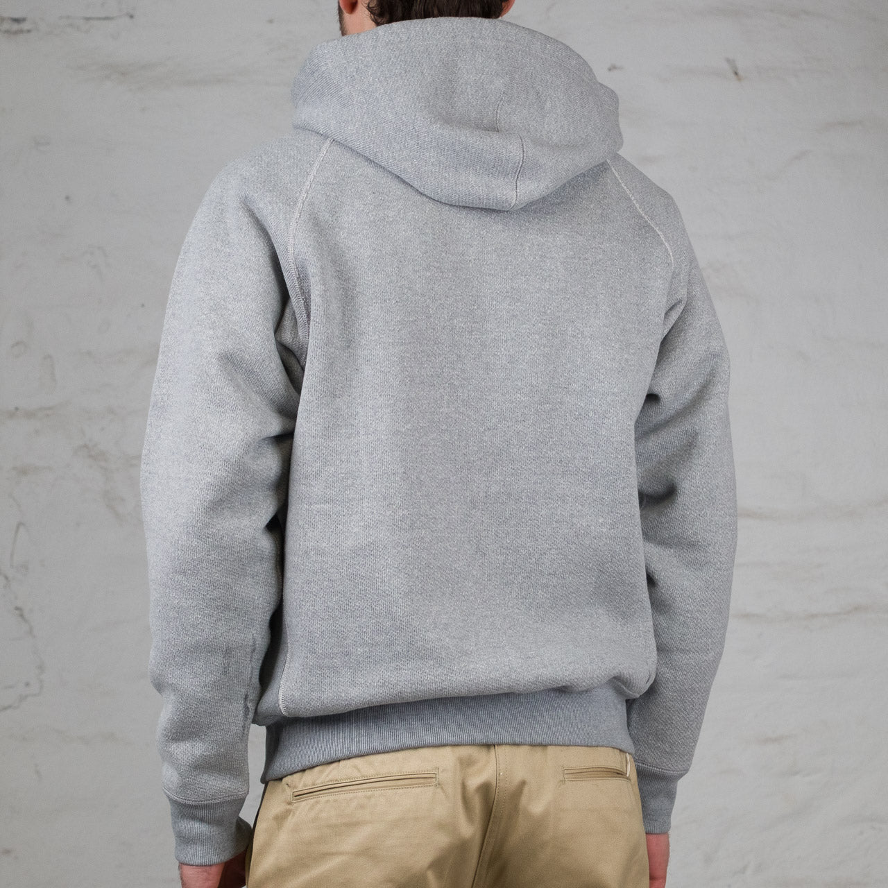 Double Heavyweight Zip Hoodie Heather Gray