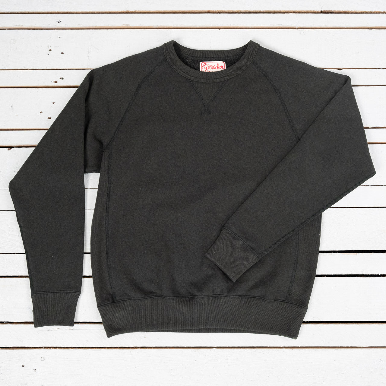 Pullover Crewneck Super Looper French Terry Schwarz