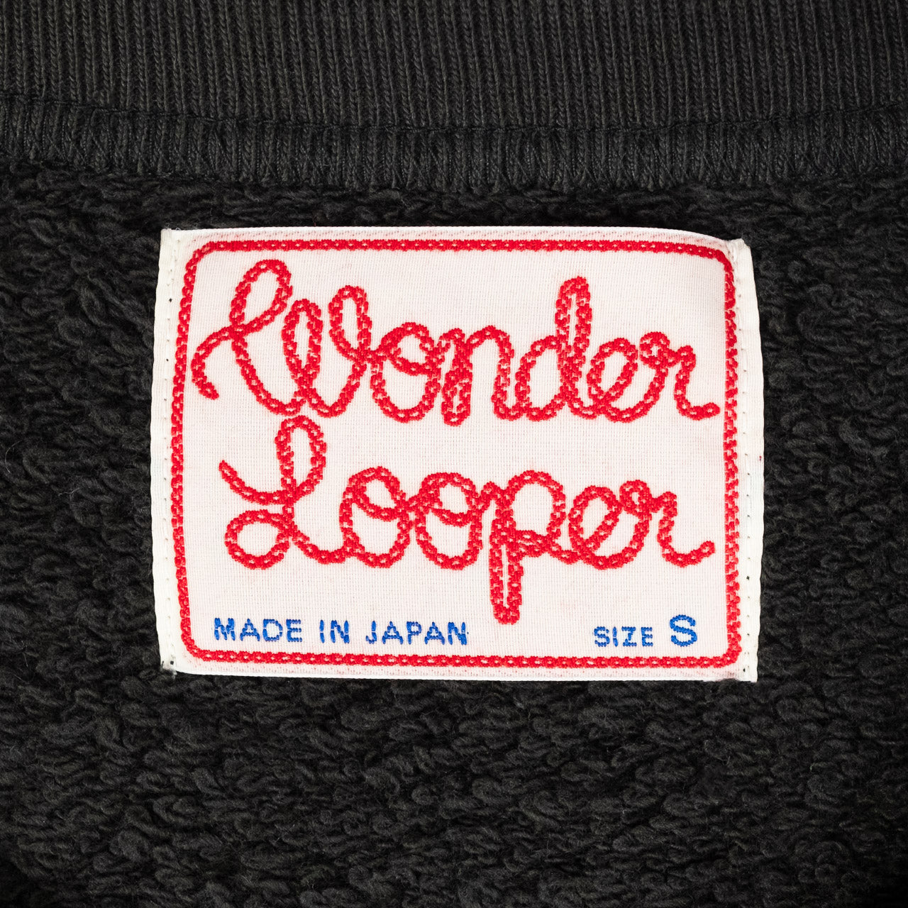 Pullover Crewneck Super Looper French Terry Schwarz