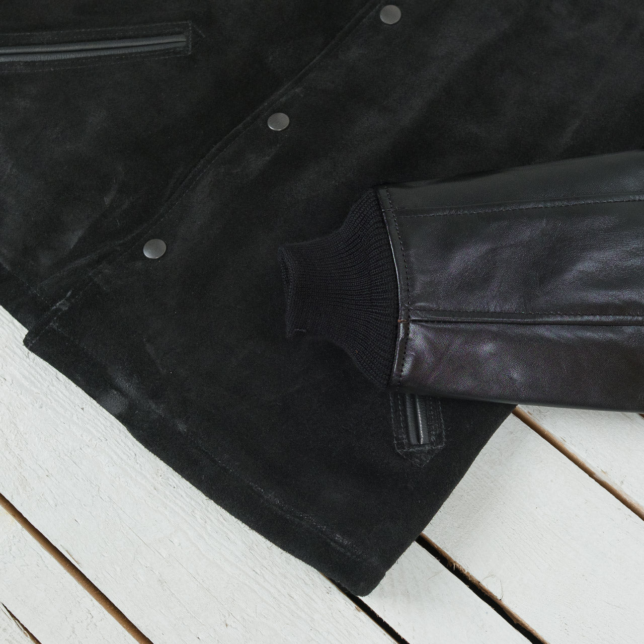 Steer Roughout Vintage Horse Light Pharaoh Jacket Black