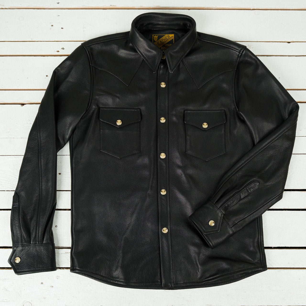 Steer Oil Western Shirt, Black