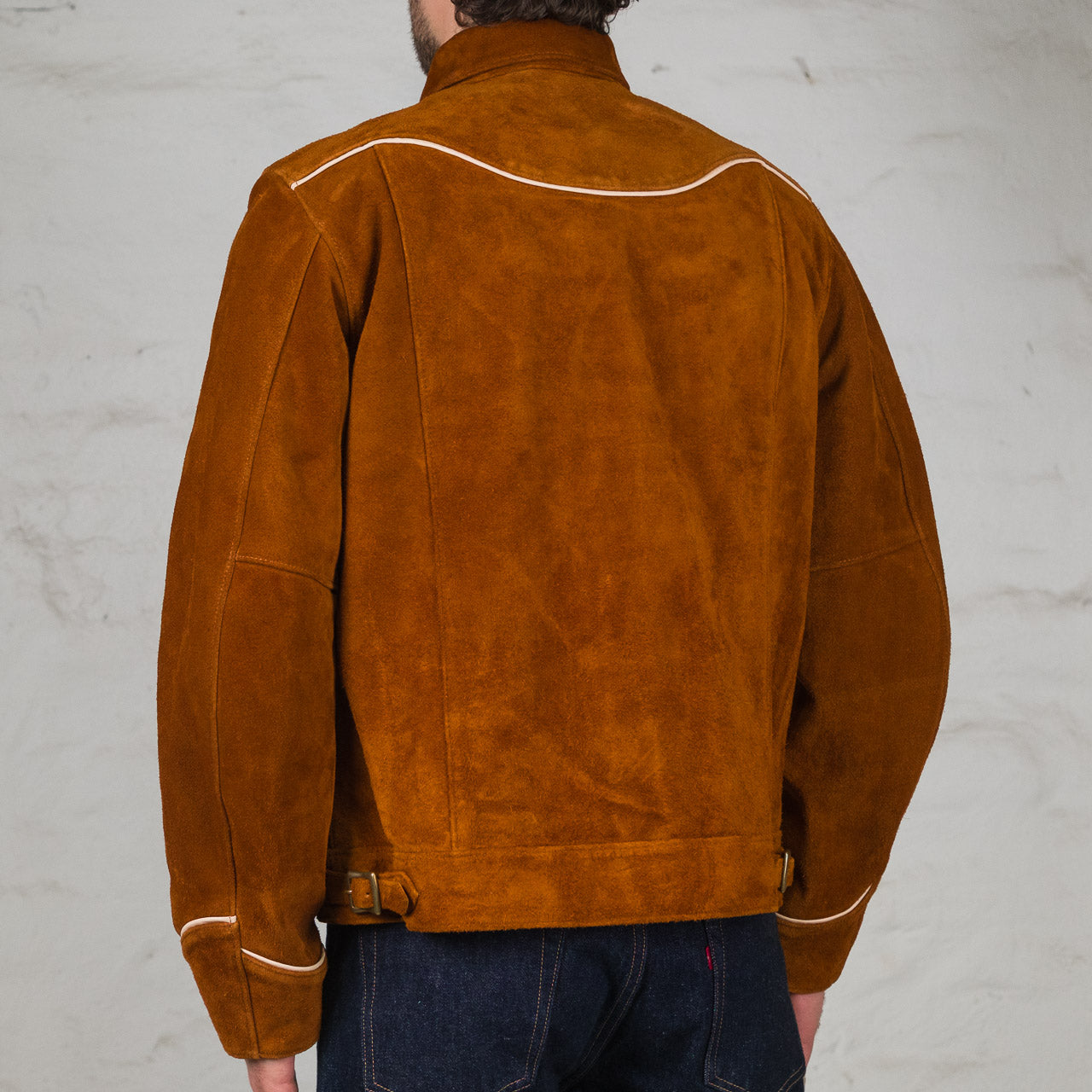 Steer Roughout Horse Western Shirt Jacket Camel