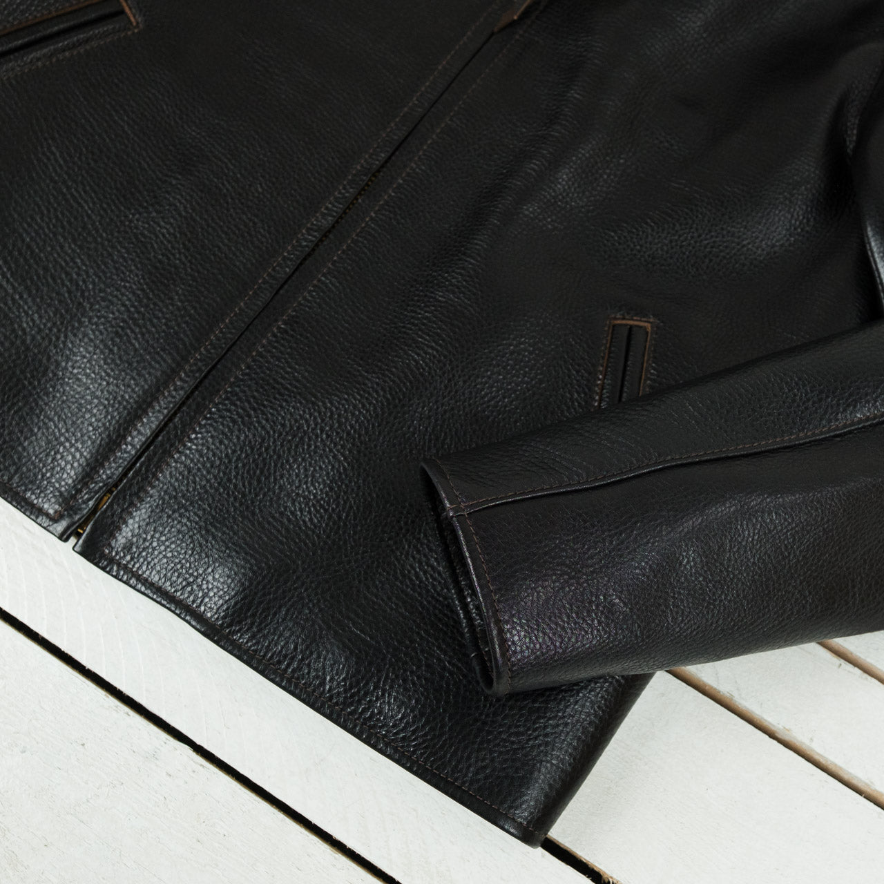 Oiled Rough Steer Sports Jacket Black