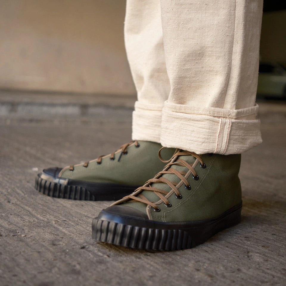 Military Canvas Training Shoes Oliv