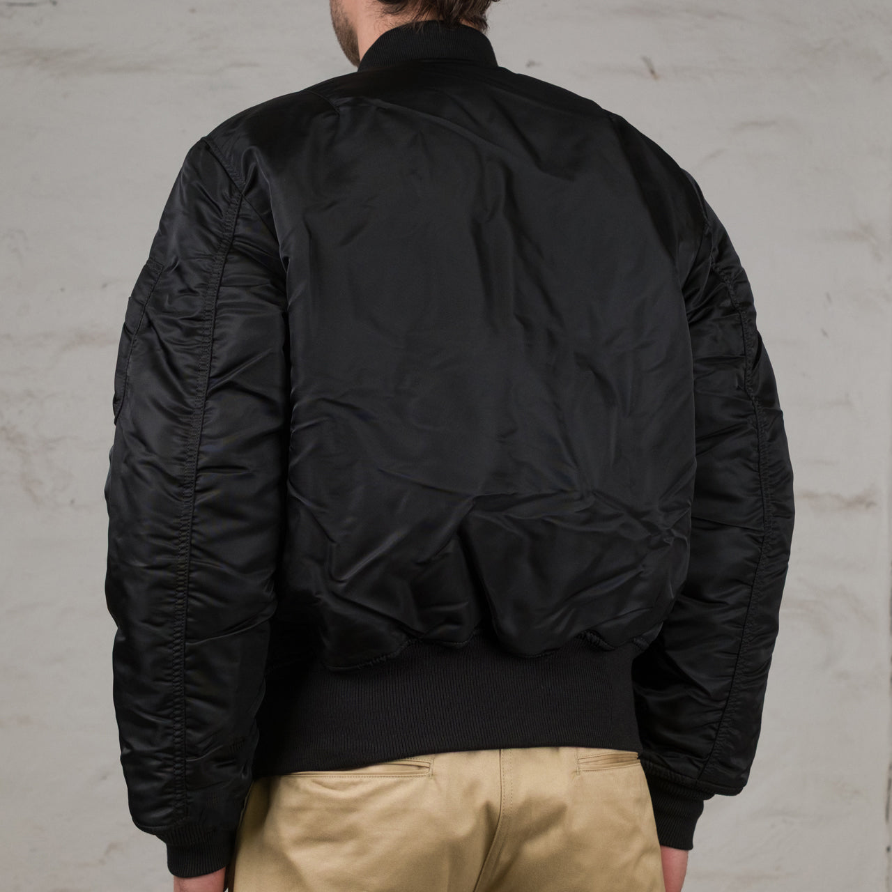 MA-1 Heritage Bomber Jacket Minimalist Edition Schwarz