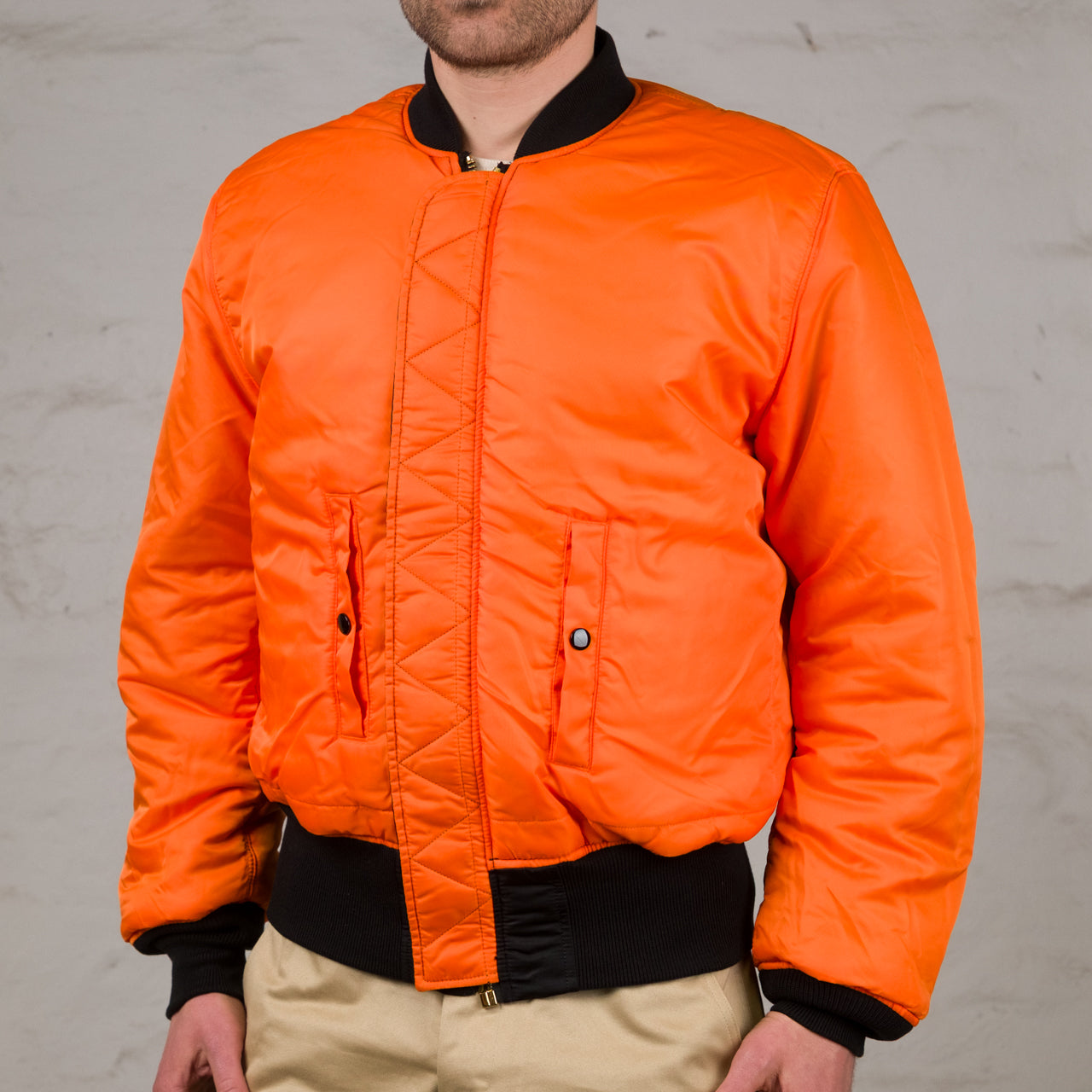 MA-1 Heritage Bomber Jacket Minimalist Edition Schwarz