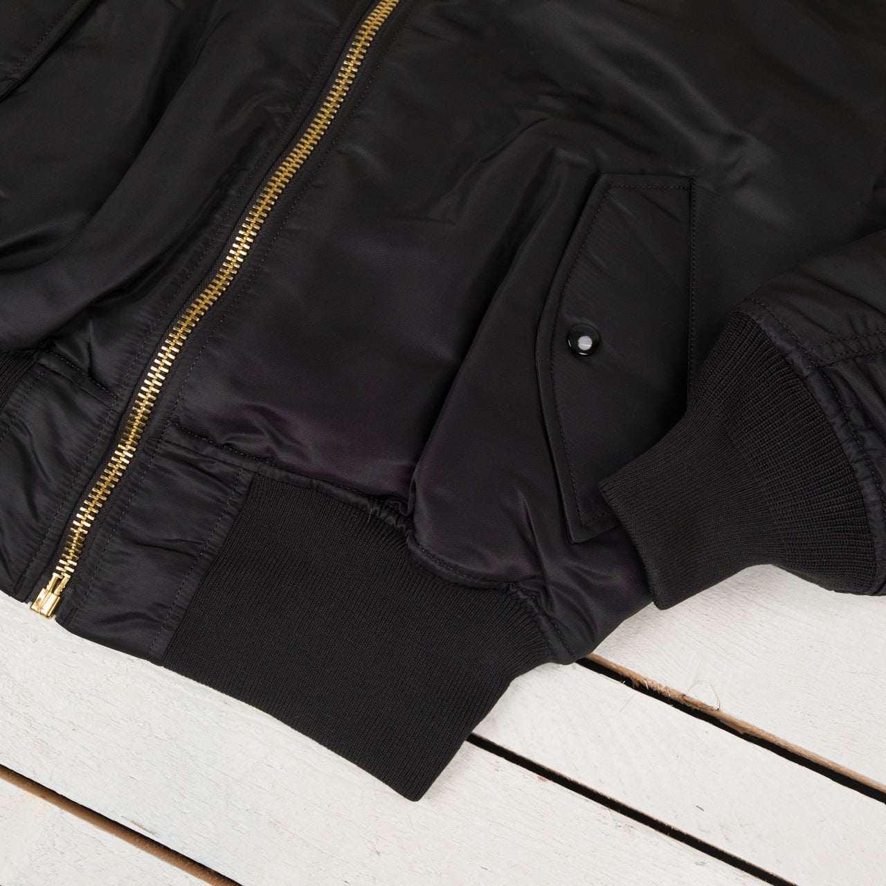 MA-1 Heritage Bomber Jacket Minimalist Edition Schwarz