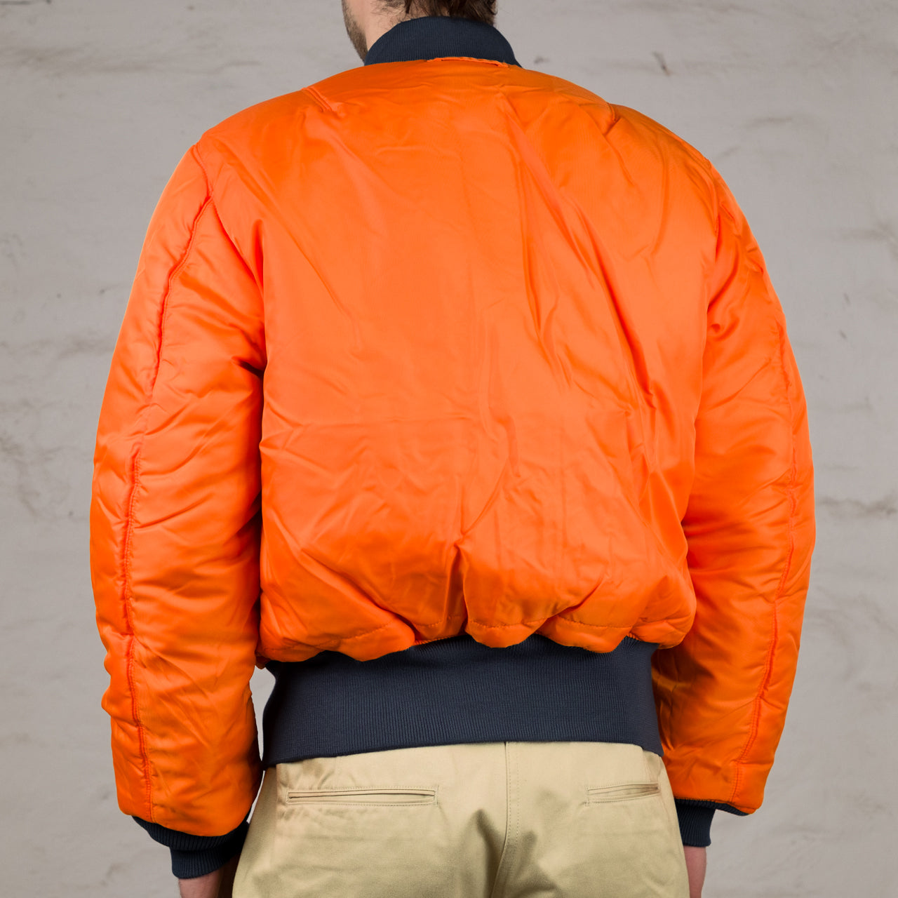 MA-1 Heritage Bomber Jacket Minimalist Edition Blau
