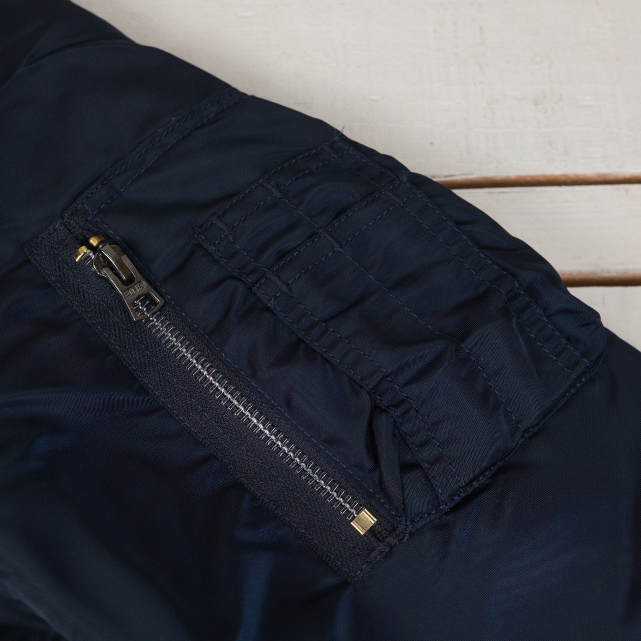 MA-1 Heritage Bomber Jacket Minimalist Edition Blau