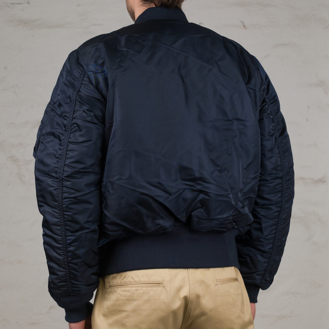 MA-1 Heritage Bomber Jacket Minimalist Edition Blau