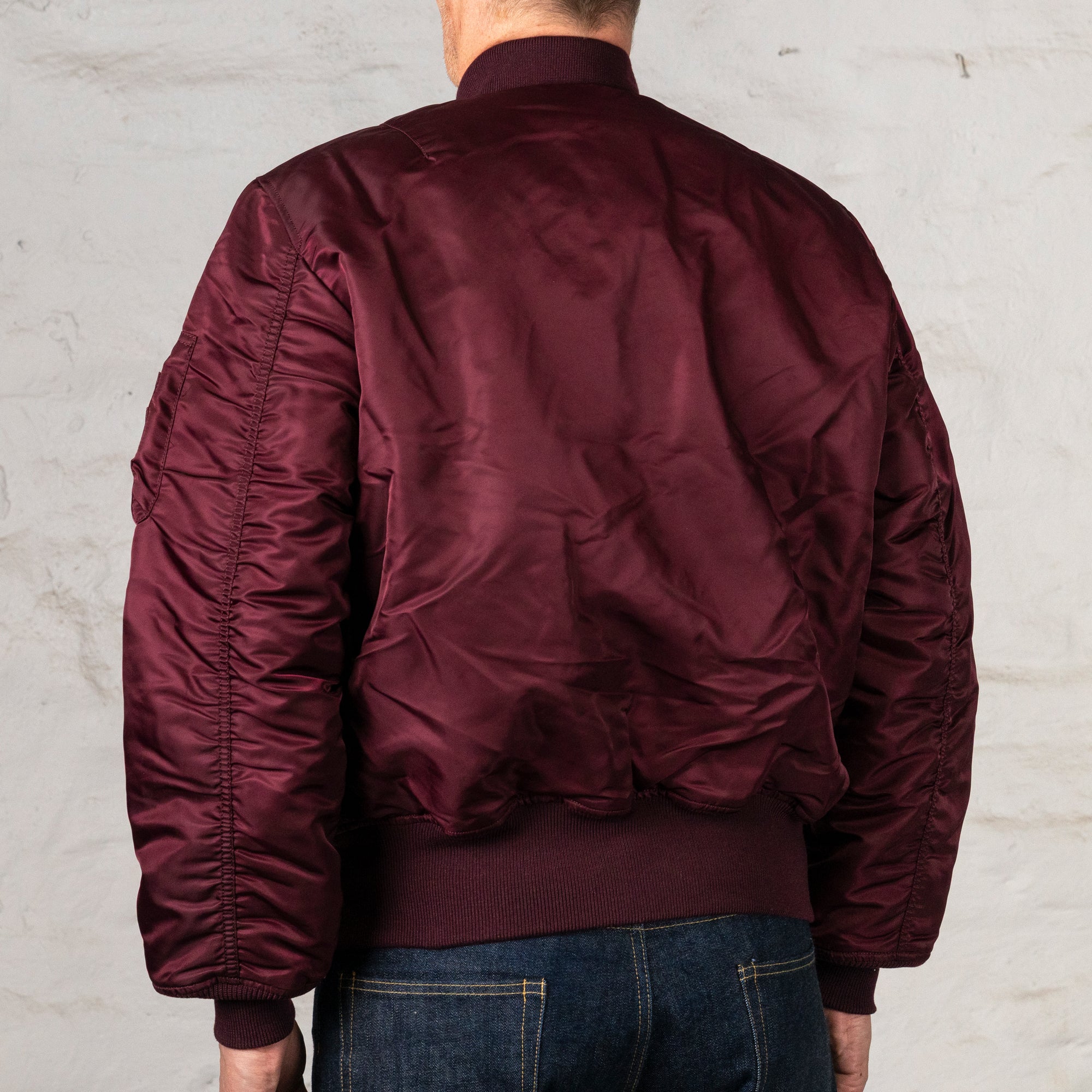 MA-1 Heritage Bomber Jacket Minimalist Edition Dark Cherry