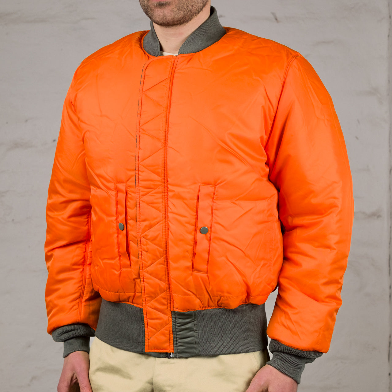 MA-1 Heritage Bomber Jacket Minimalist Edition Oliv