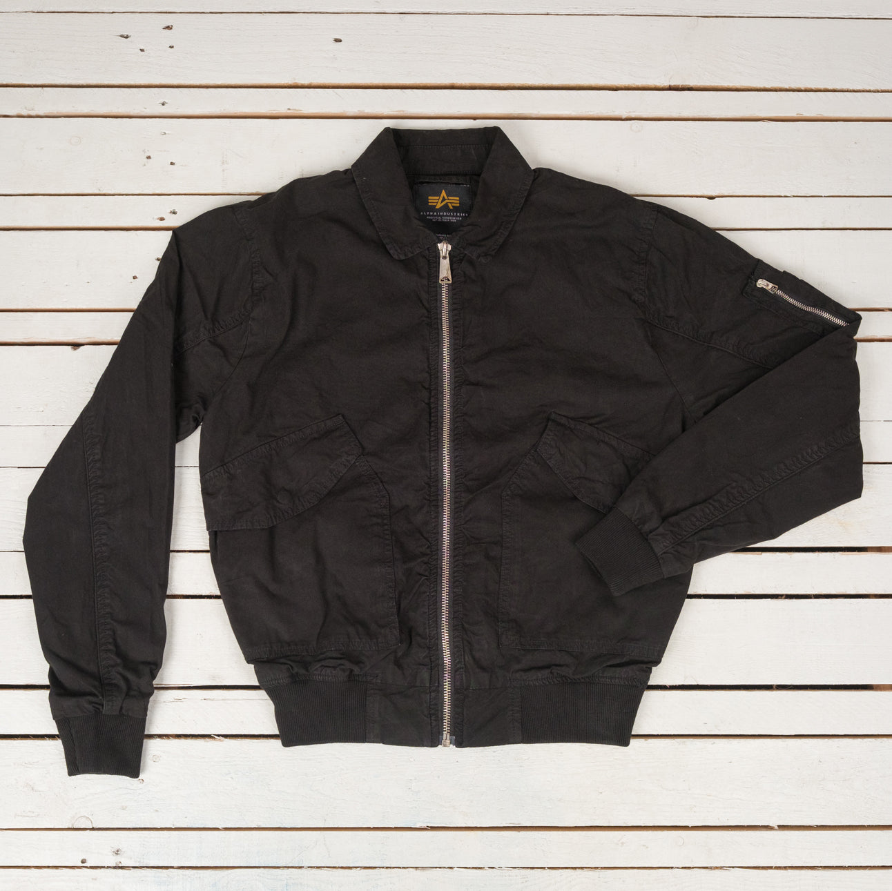 Blouson léger CWU-36/P en toile – Édition minimaliste noire