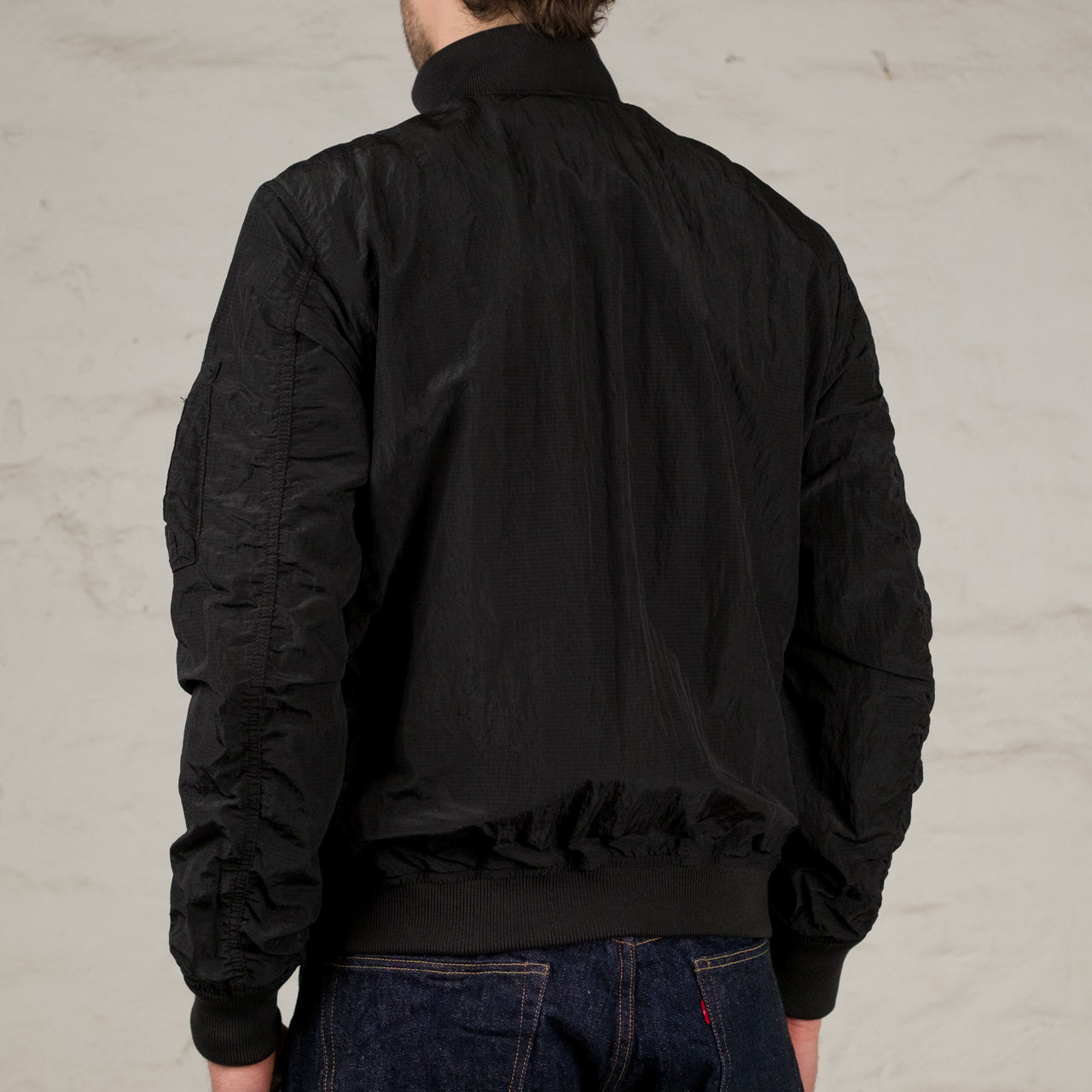 Ripstop Flying Jacket Light Minimalist Edition Schwarz