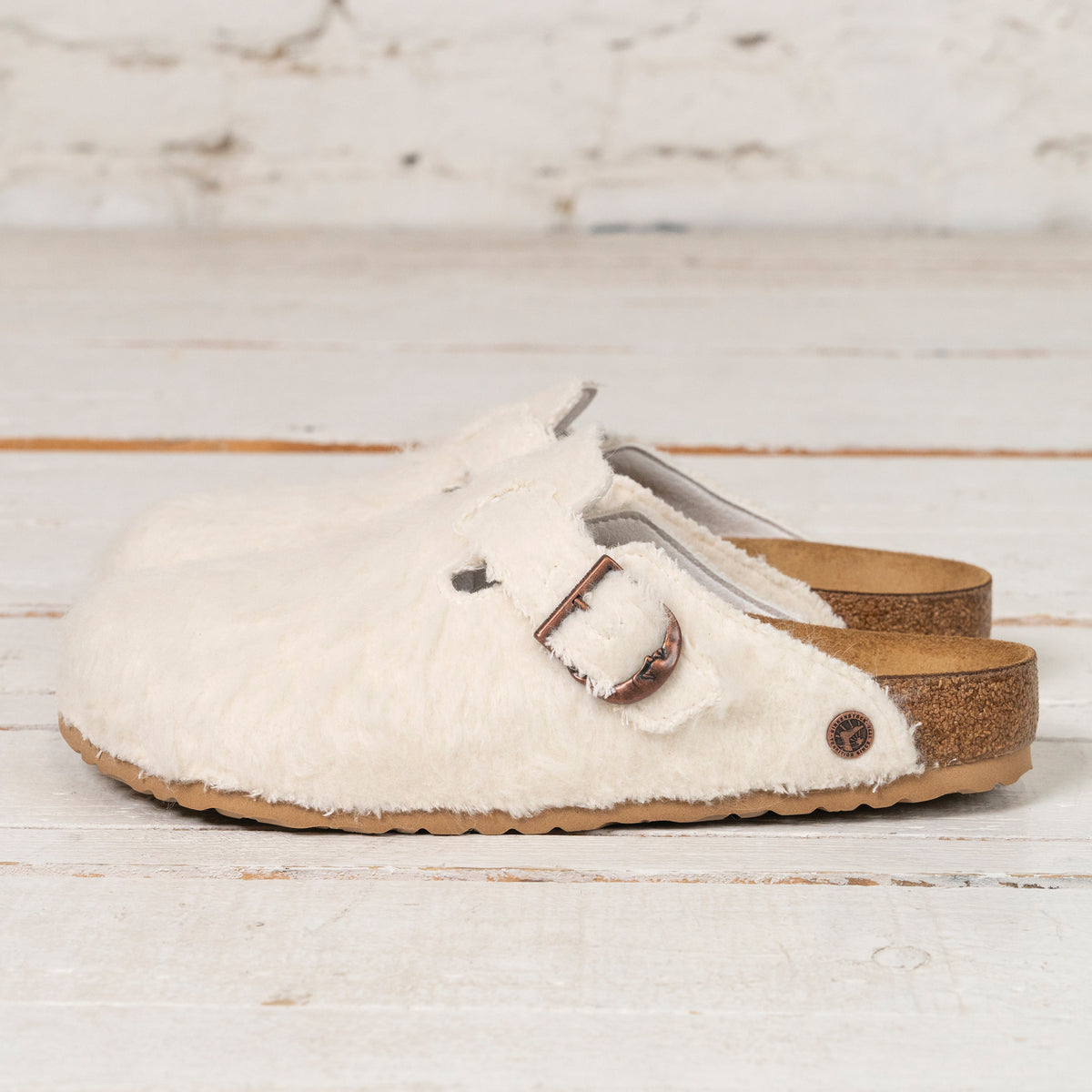 Birkenstock 1774 x Cole Bennett Boston Wool Moon Buckle Off White