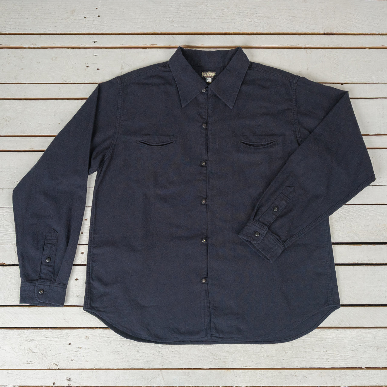 Bourette Noil Geronimo Shirt Rusty Black