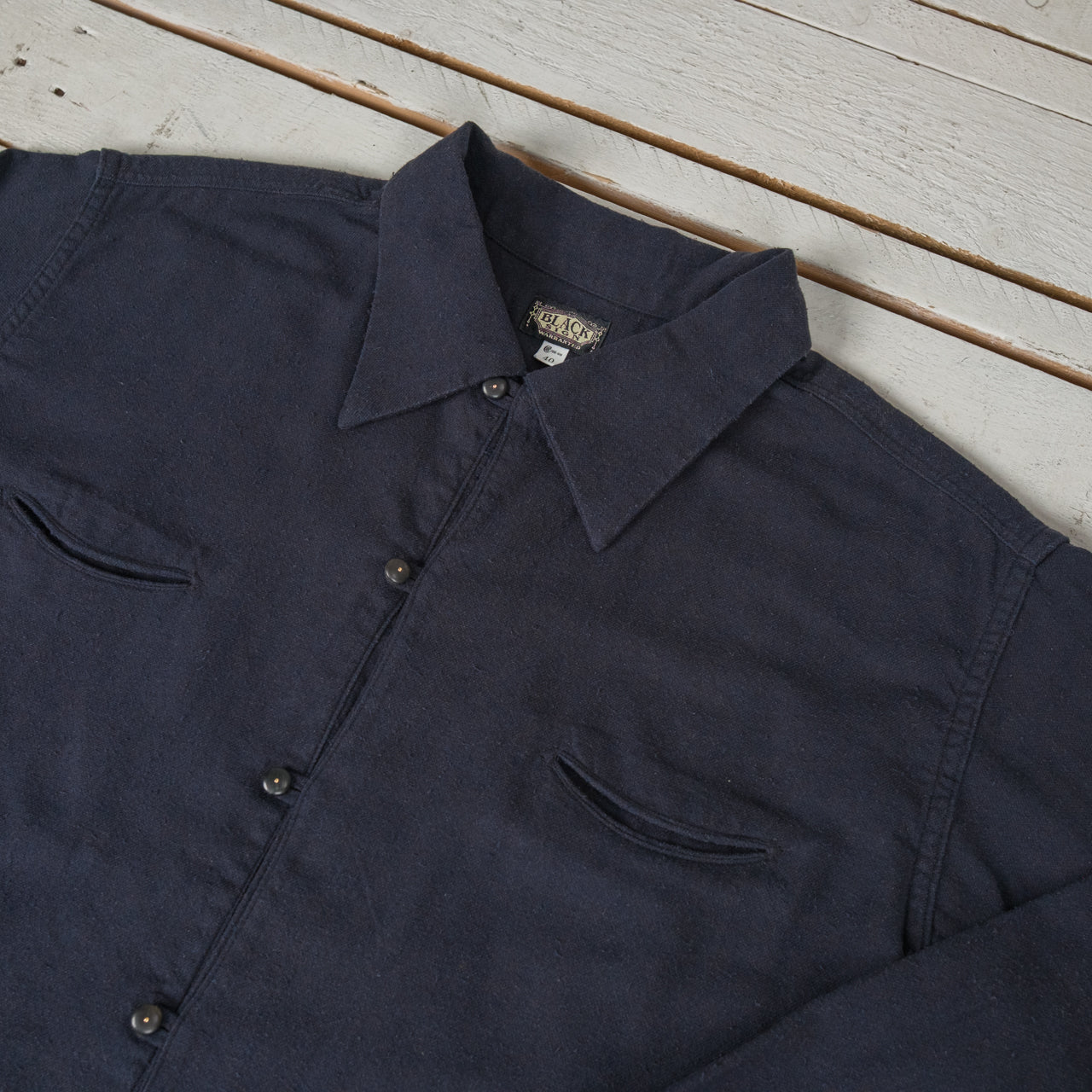 Bourette Noil Geronimo Shirt Rusty Black