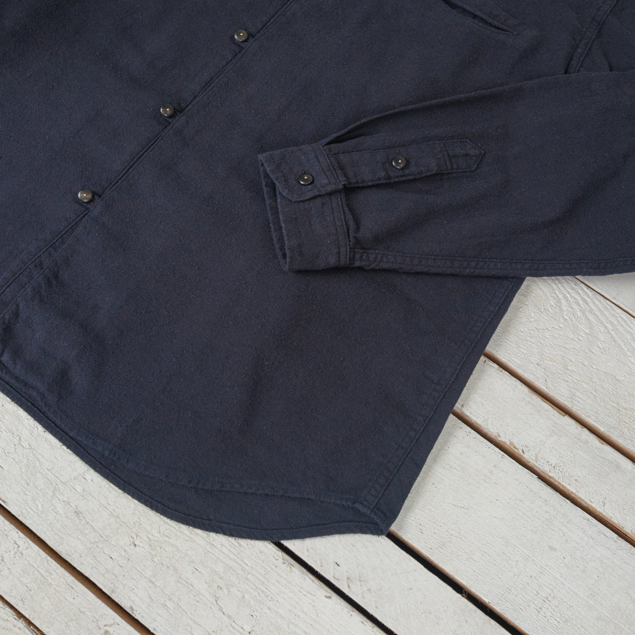 Bourette Noil Geronimo Shirt Rusty Black