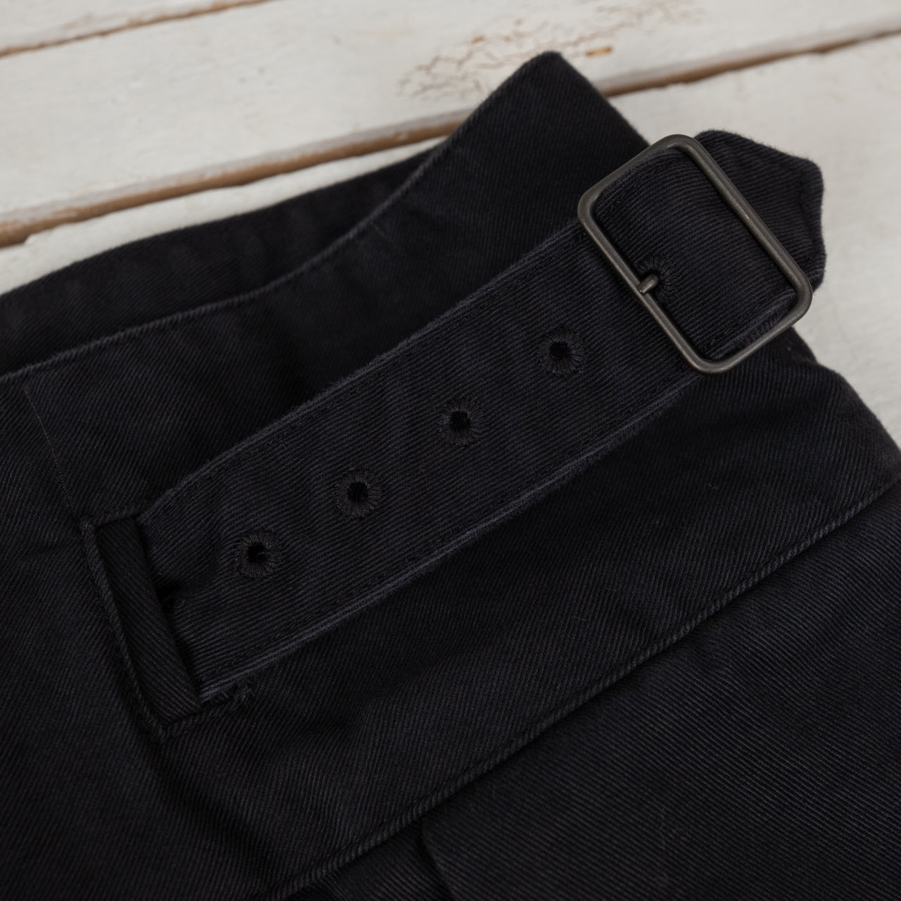 High Density Chino Old Clown Gurkha Pants Black