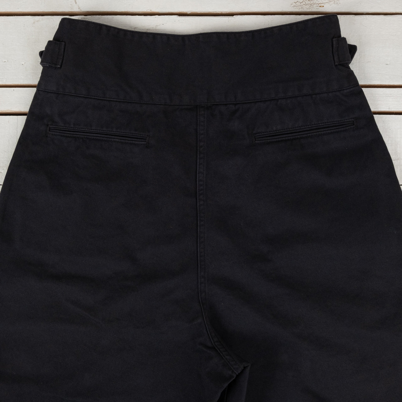 High Density Chino Old Clown Gurkha Pants Black