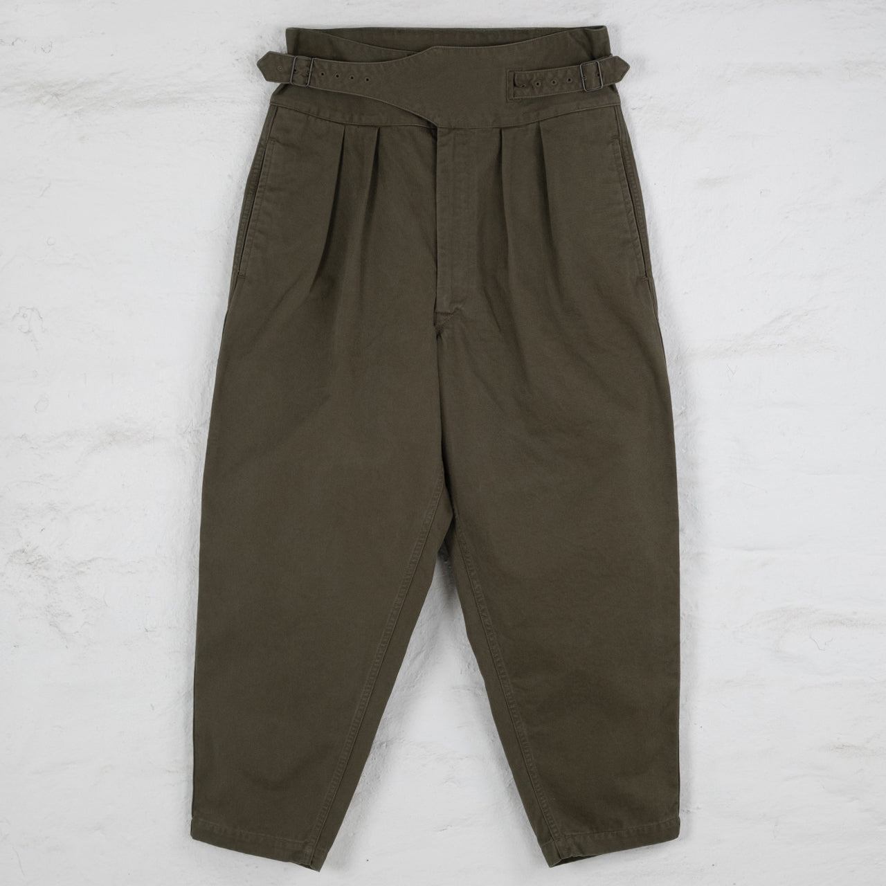 High Density Chino Old Clown Gurkha Pants Khaki
