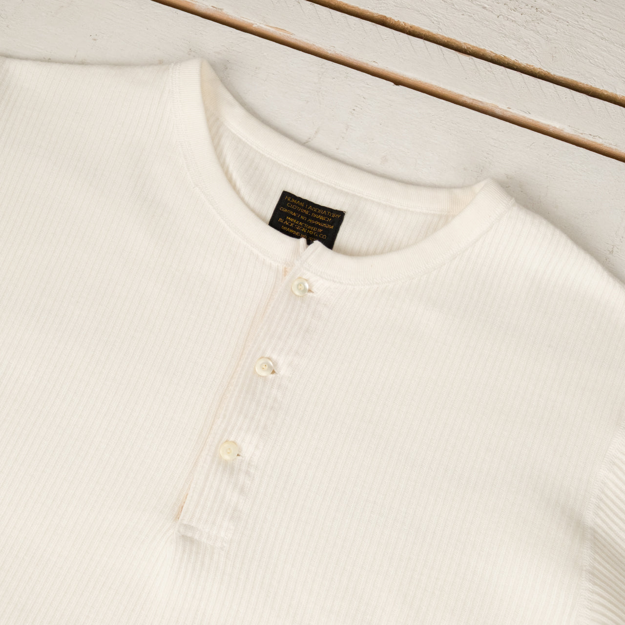 Railroad Knit Short Sleeve Amish Underwear Salt White