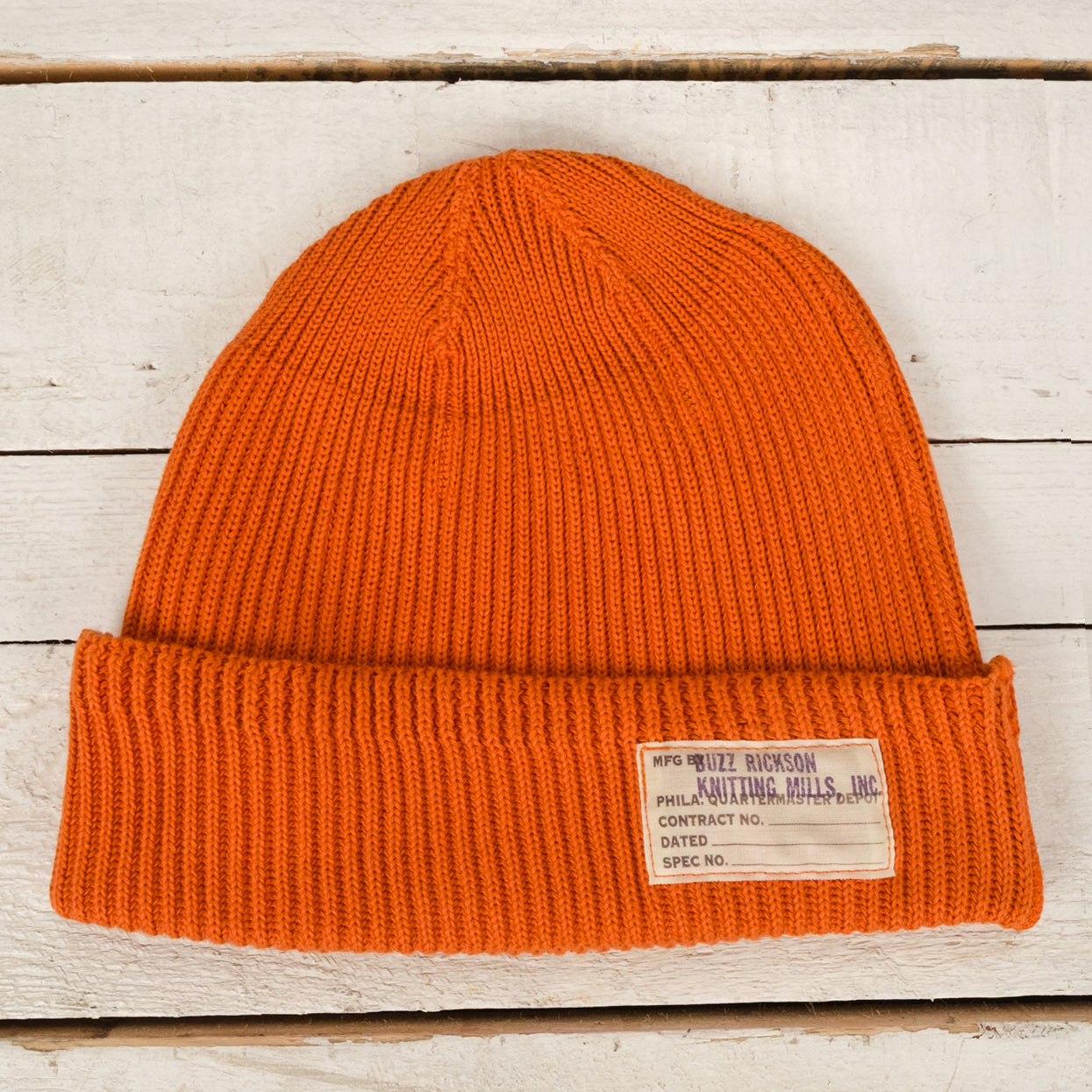 Watch Cap Cotton Orange