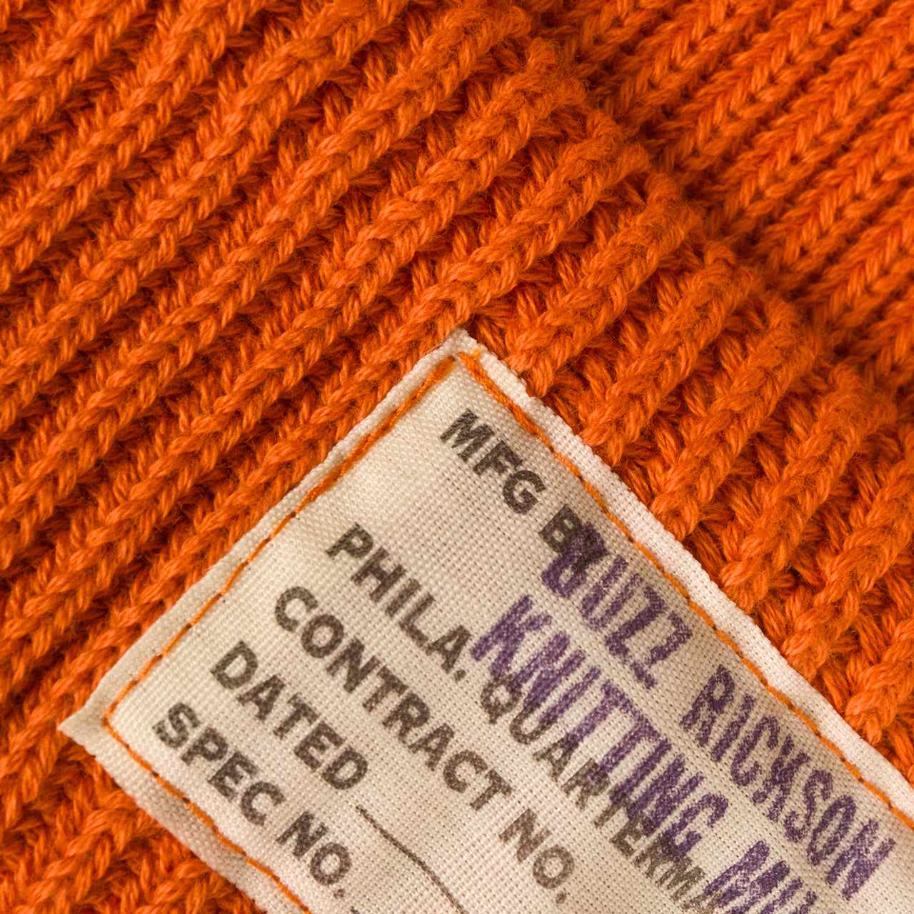 Watch Cap Cotton Orange