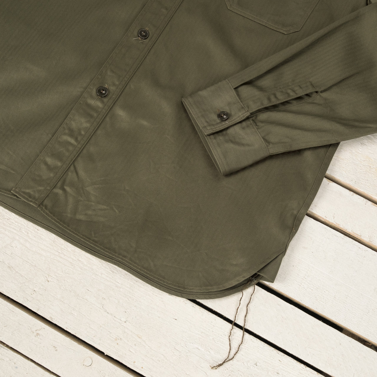 Herringbone Work Shirt Olive