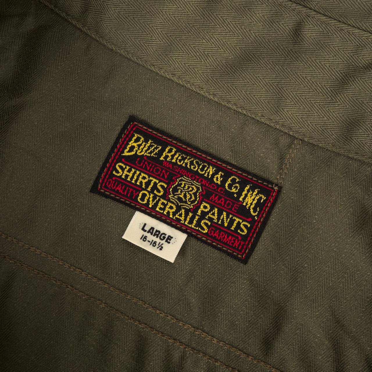 Herringbone Work Shirt Olive