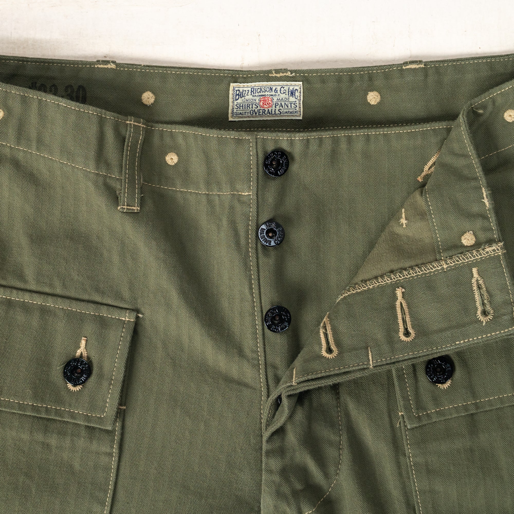 U.S. Marine Corps M-1944 Herringbone Pants (Short Length)