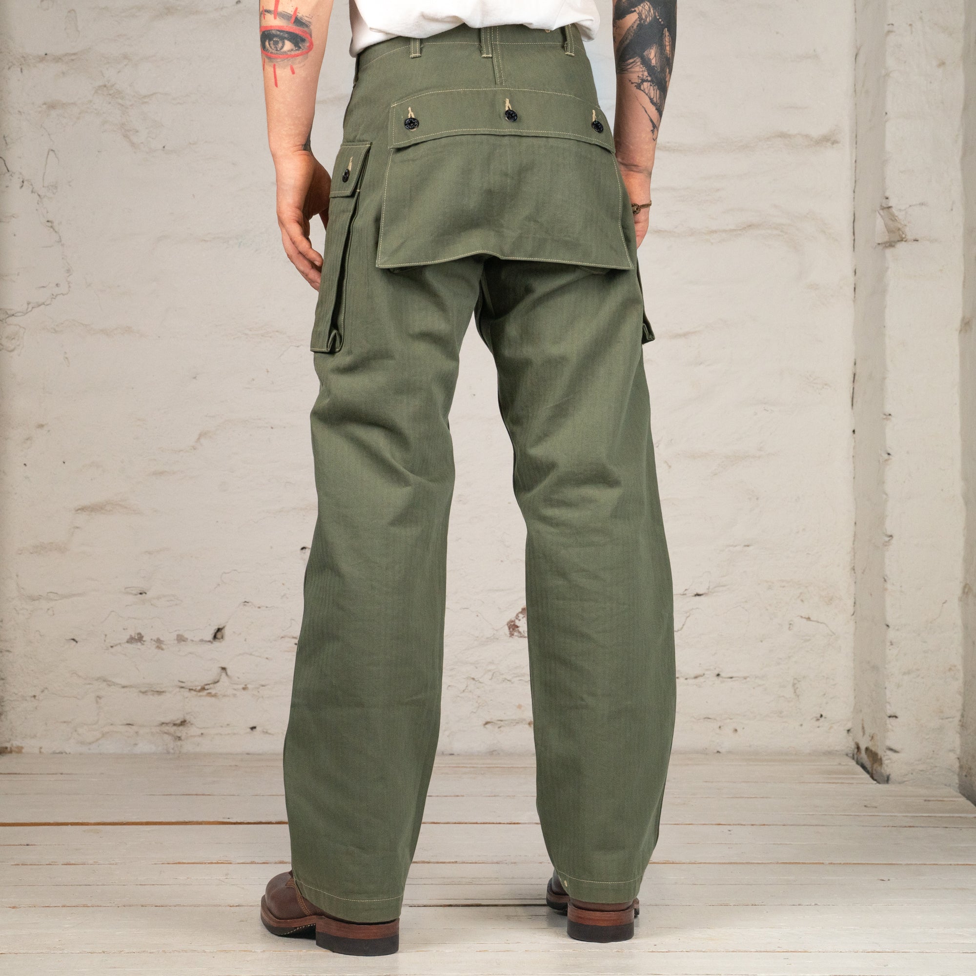 U.S. Marine Corps M-1944 Herringbone Pants (Short Length)