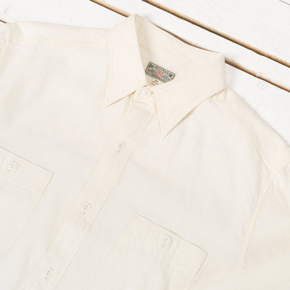Chambray Work Shirt Off-White