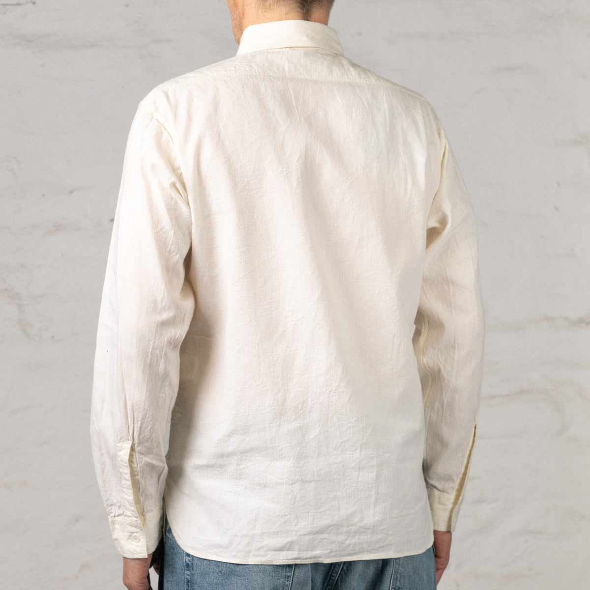 Chambray Work Shirt Off-White
