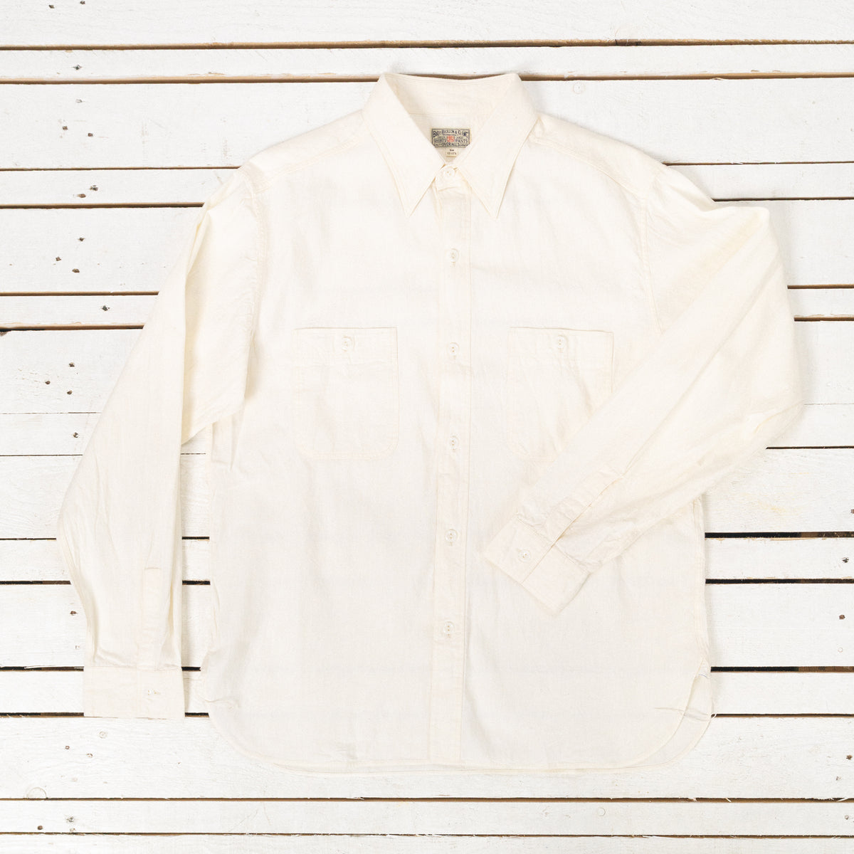 Chambray Work Shirt Off-White