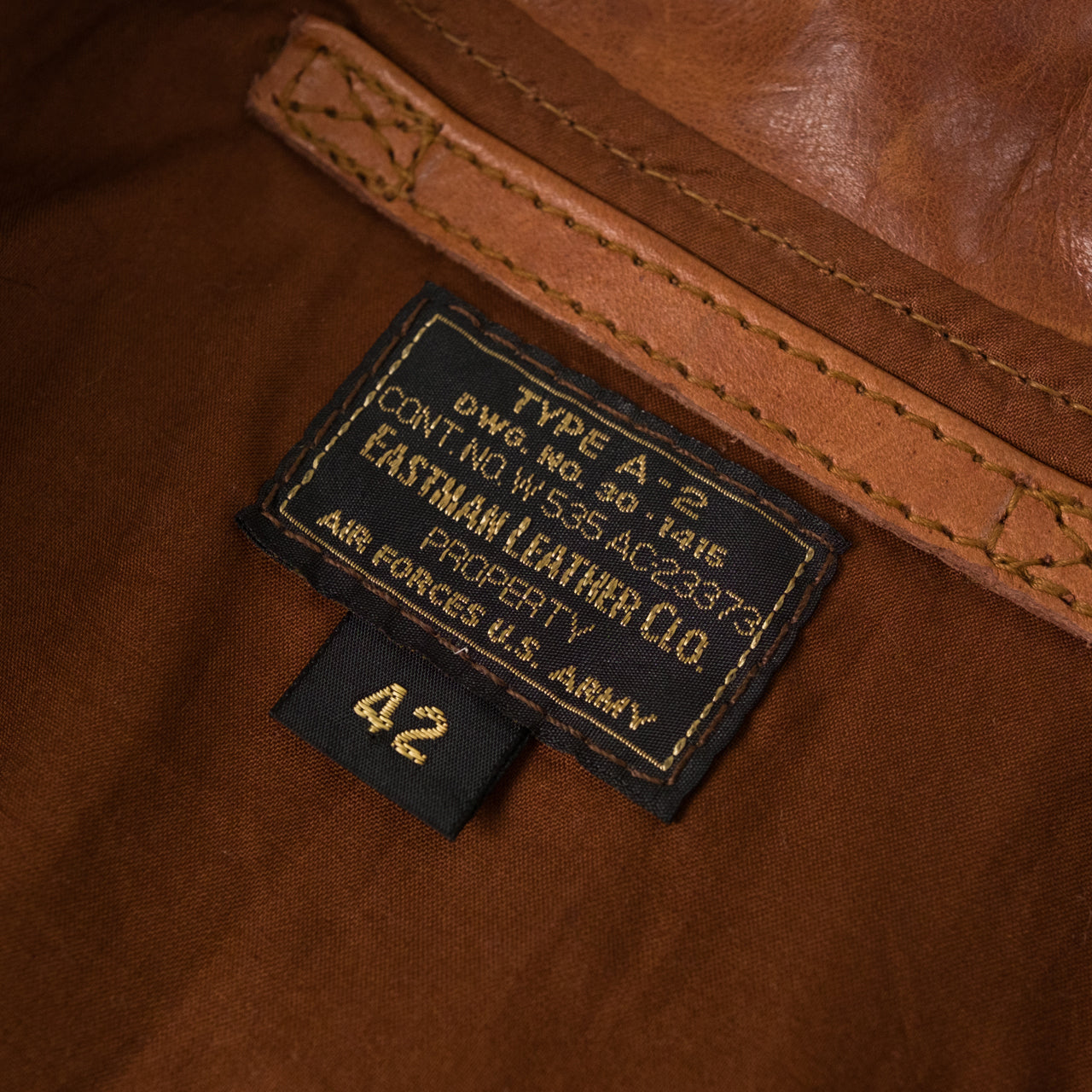 Type A-2 "Air Master" Horsehide Jacket Havana Brown