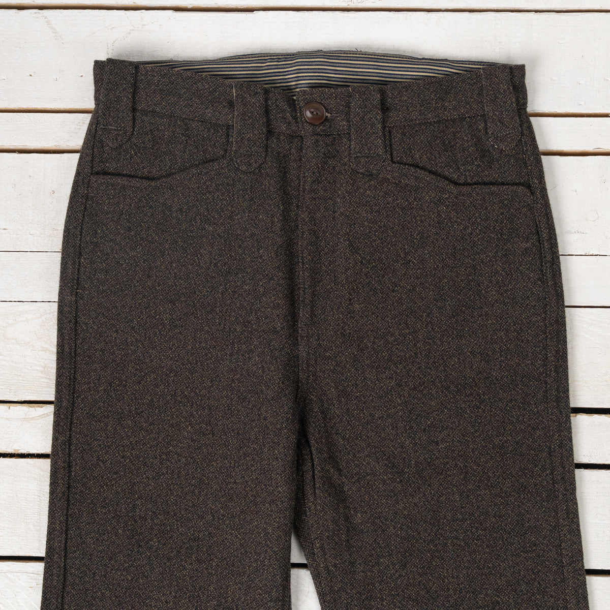 Duster Pant Brown Wool