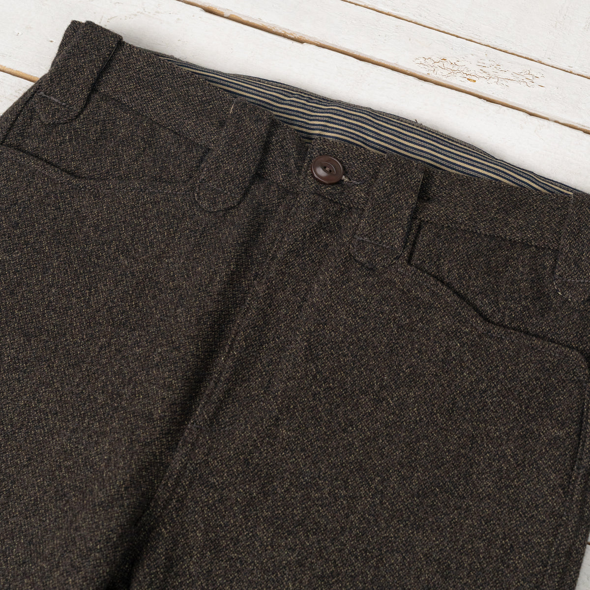 Duster Pant Brown Wool