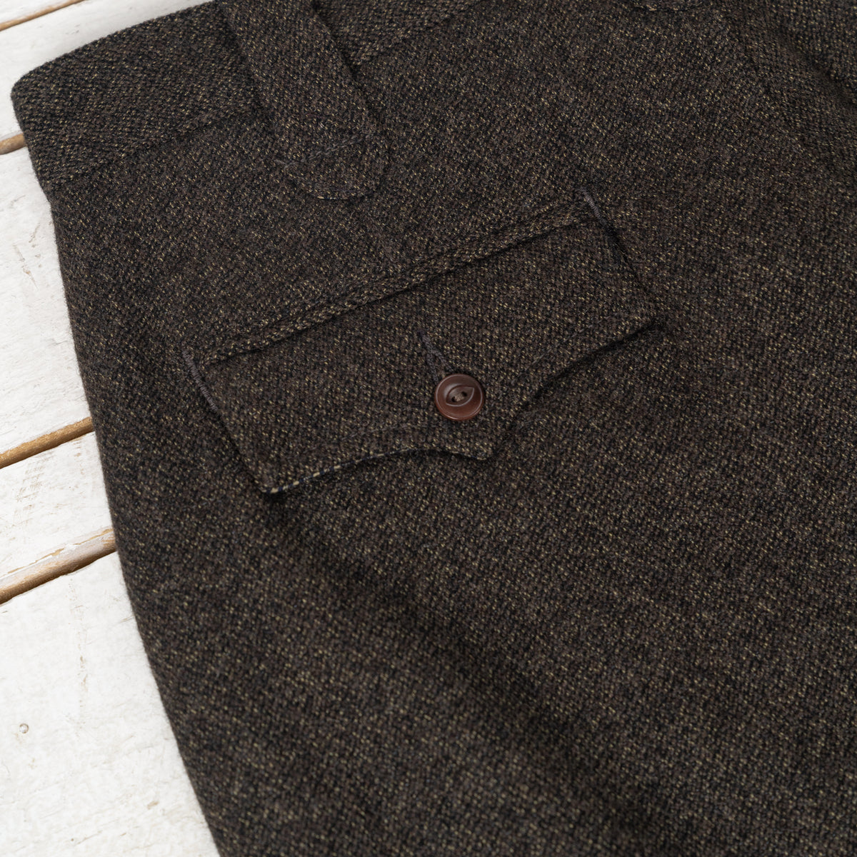 Duster Pant Brown Wool