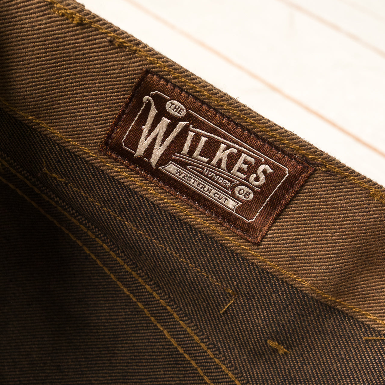 Wilkes Western 15 oz. Brown Denim