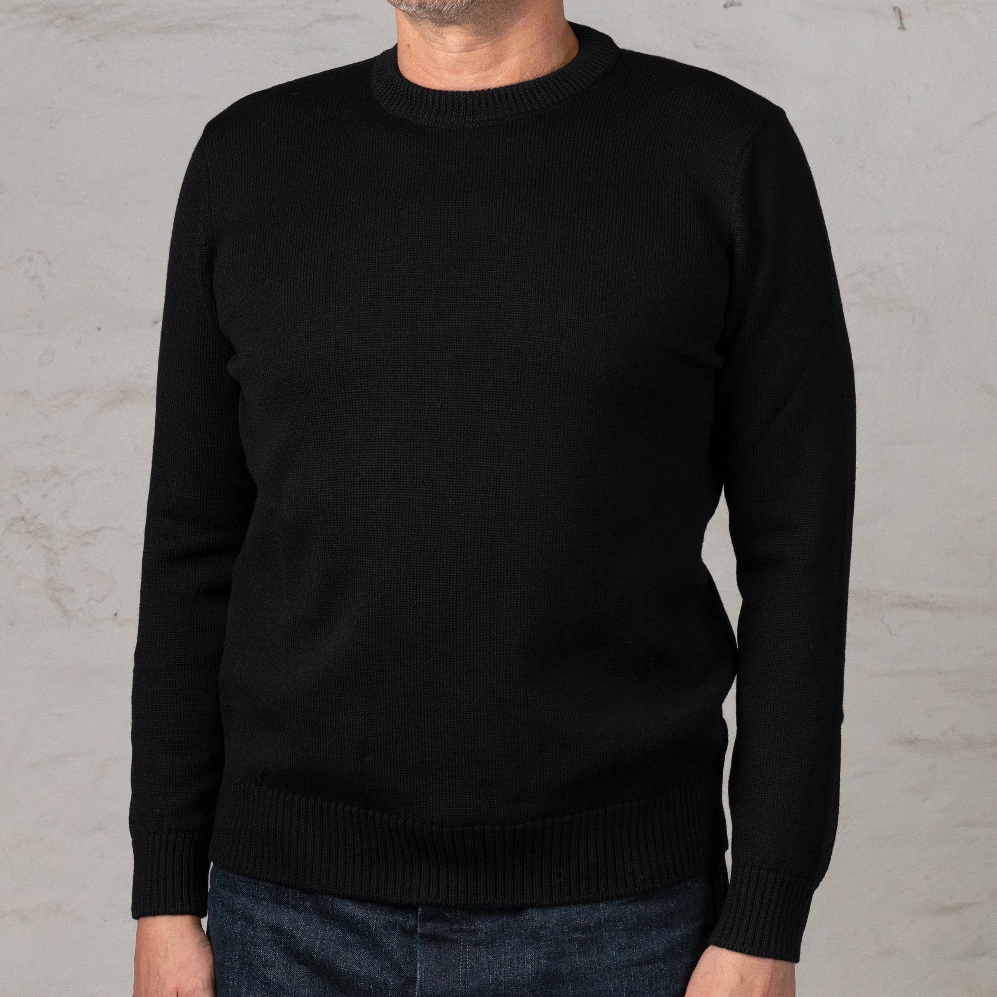 Crewneck Merino Black