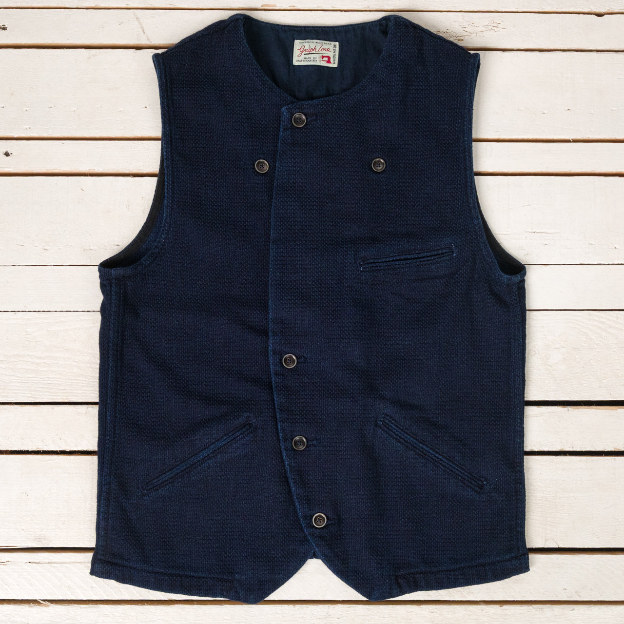Sashiko Aviator Work Vest
