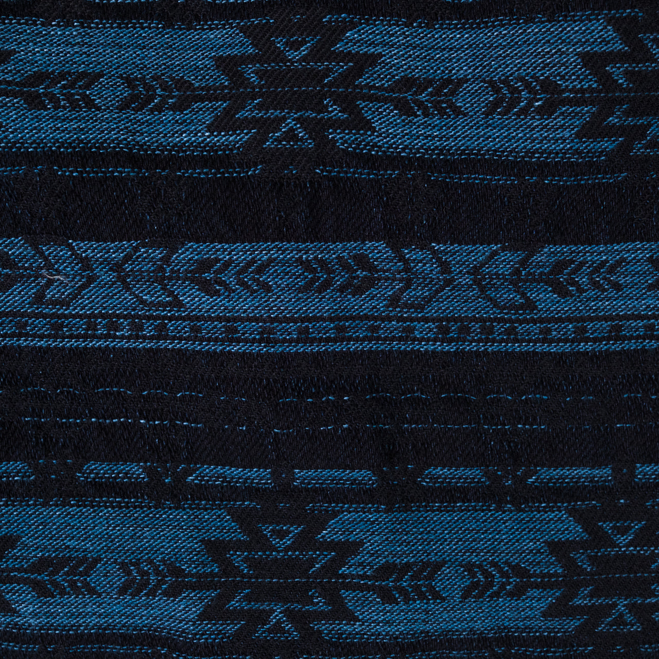 Jacquard Indigo Jeans Straight