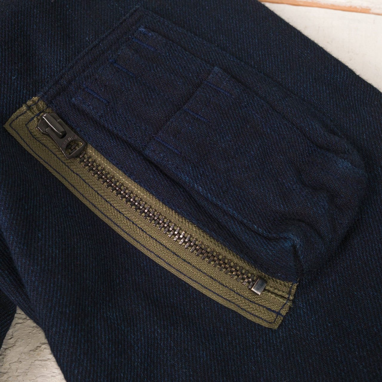 Blouson MA-1 en denim Nep indigo