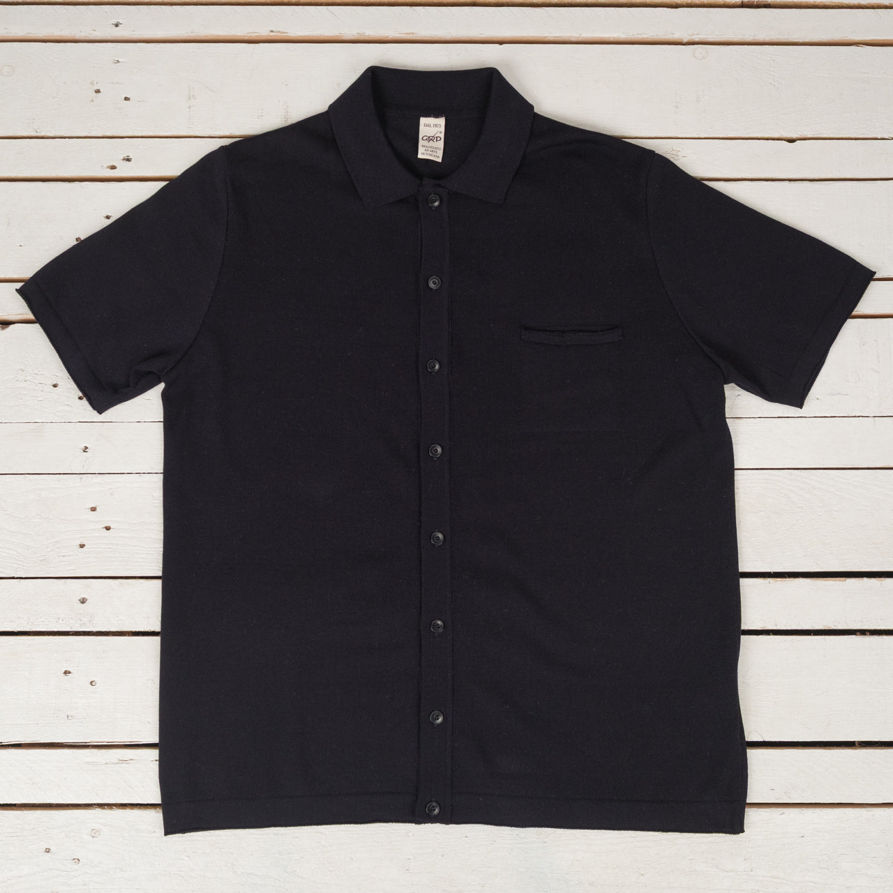 Knitted Polo Short Sleeve Navy