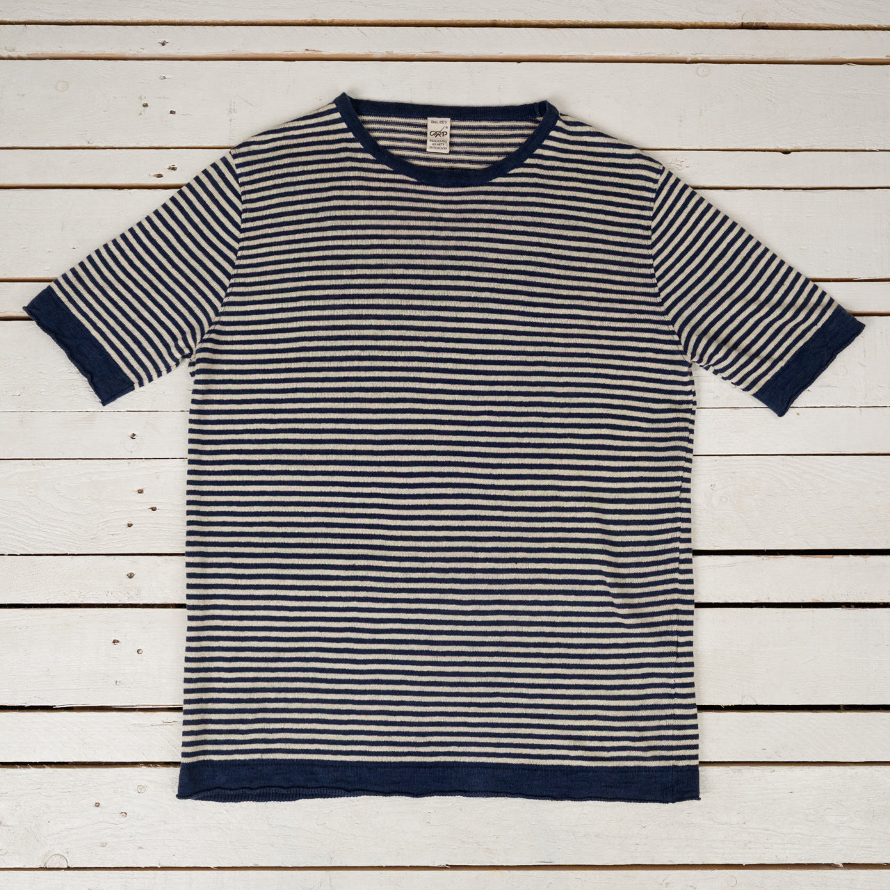 Linen Stripe Short Sleeve