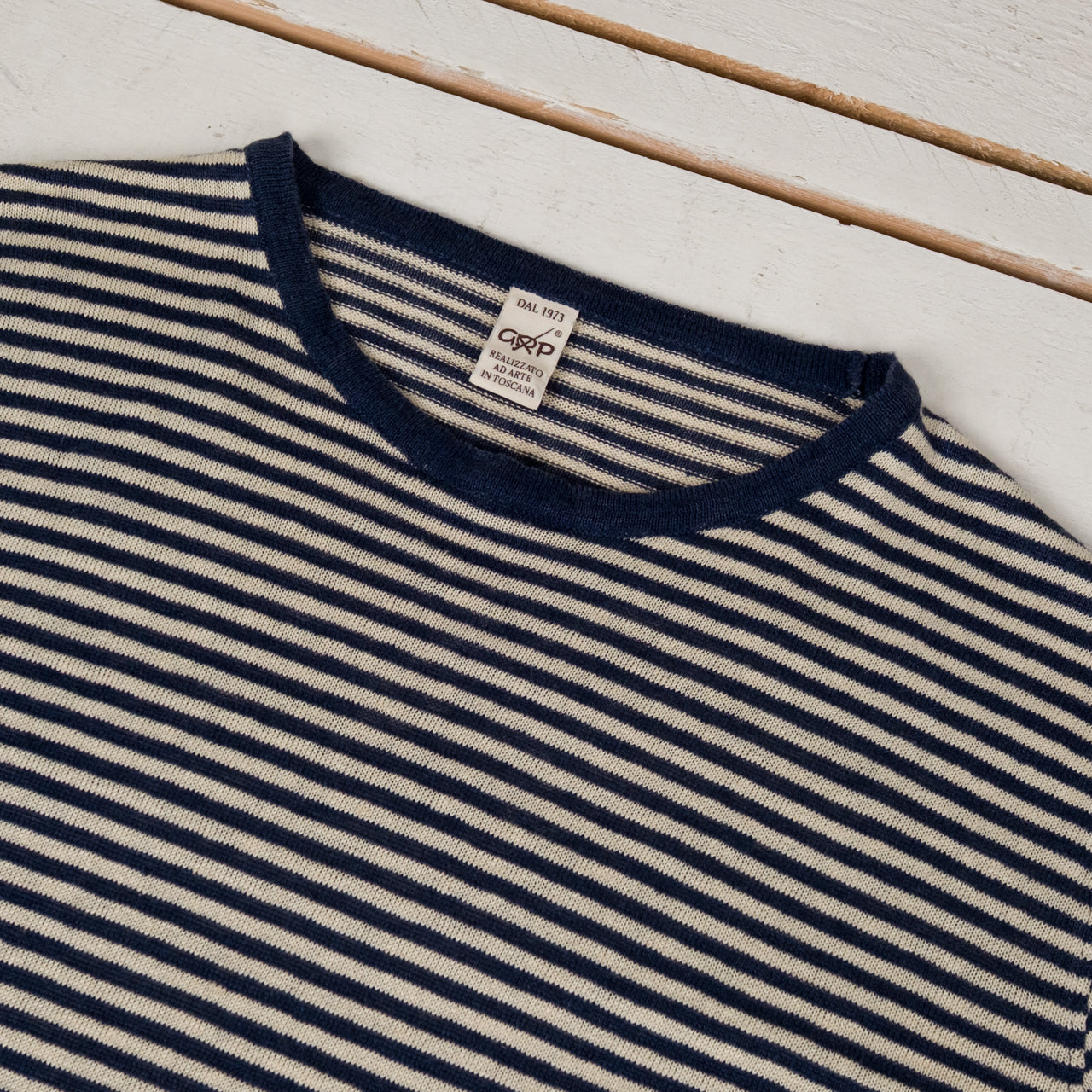 Linen Stripe Short Sleeve