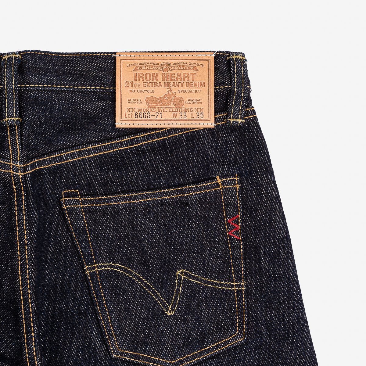 IH-666S 21 oz. Slim straight indigo
